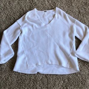 Free people white sweater